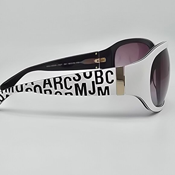 Marc Jacobs MMJ009 White on Grey Frame Brown Gradient Lens Sunglasses 60-18-110 main image 3